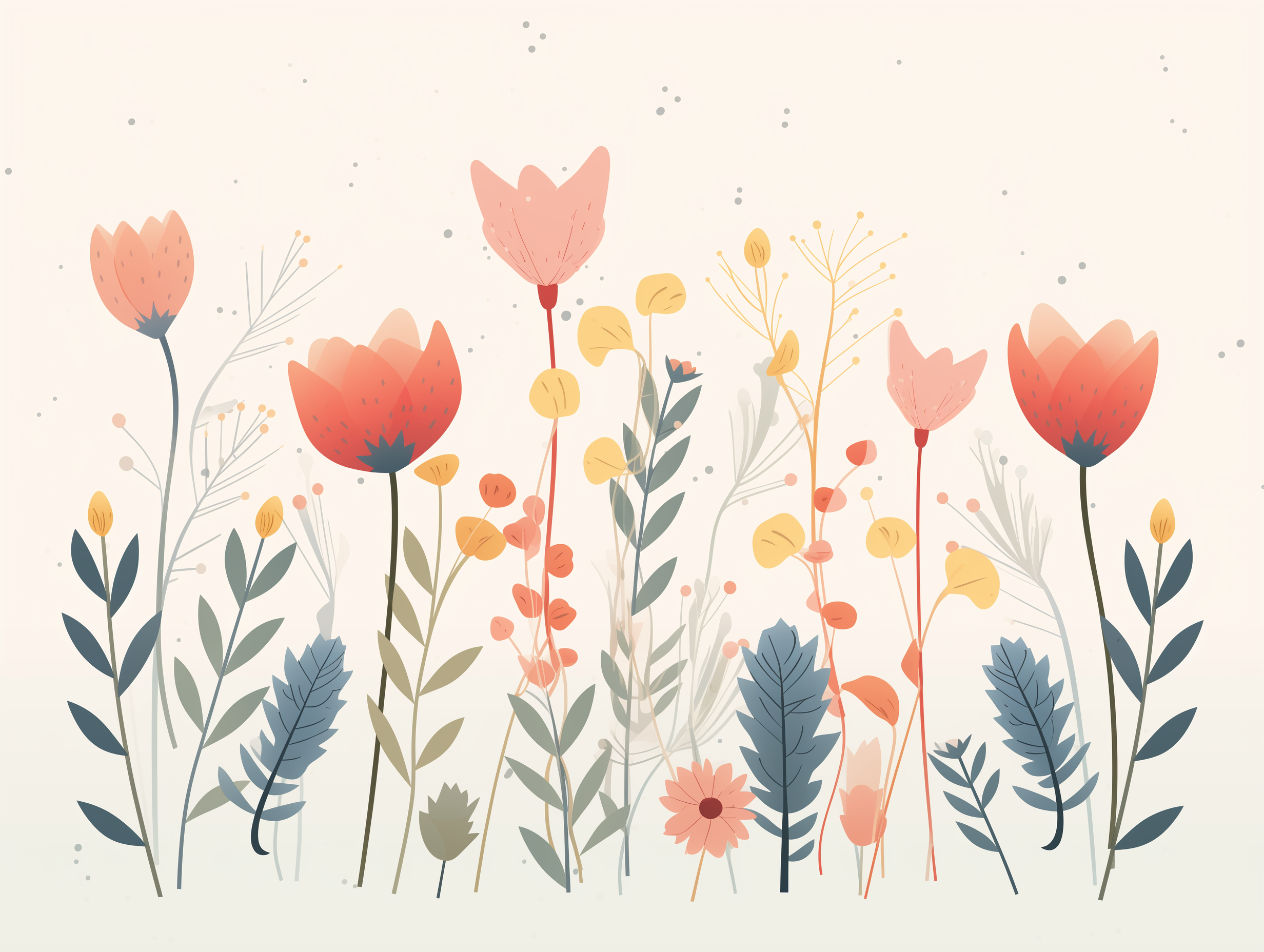 Bunte Blumen (quer)