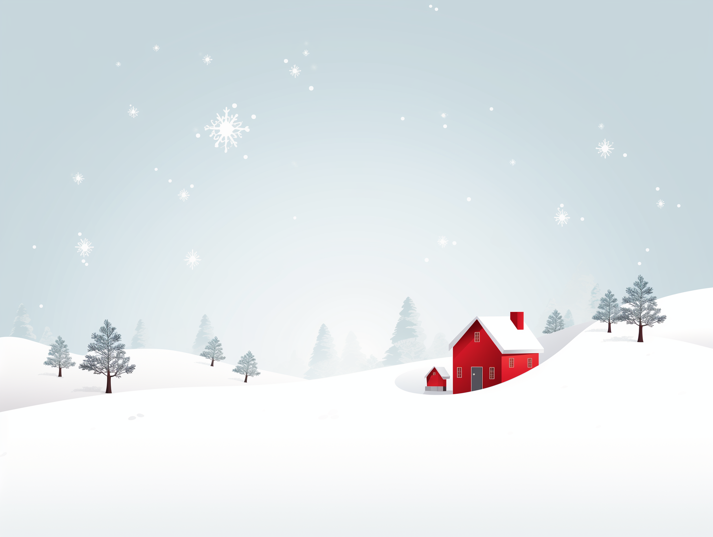 Haus im Schnee (quer)